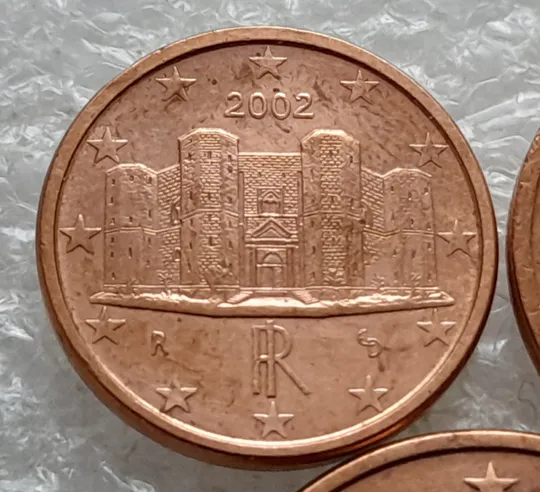 Купити (1850да) 1,2,5 євроцентів 2002 Італія  - 3 монети одним лотом (1,2,5 евроцентов 2002 Италия)