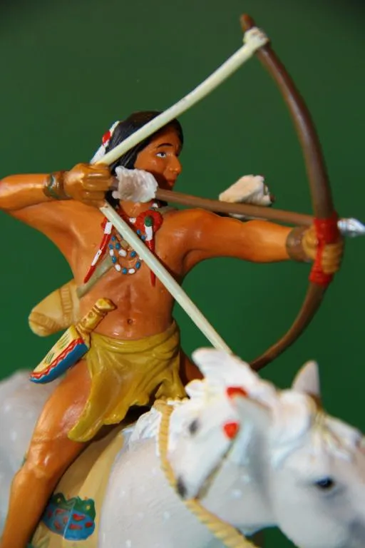 ІНДІАНЕЦЬ СІУ З ЛУКОМ на коні индеец SCHLEICH 90-100мм ФРГ ФРН ЛЮКС !! Продаж