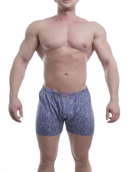 фото, Чоловічі боксери облягаючі сімейні класика Bono облягаючі МО 000427 сині, розмір 54 XXL 48