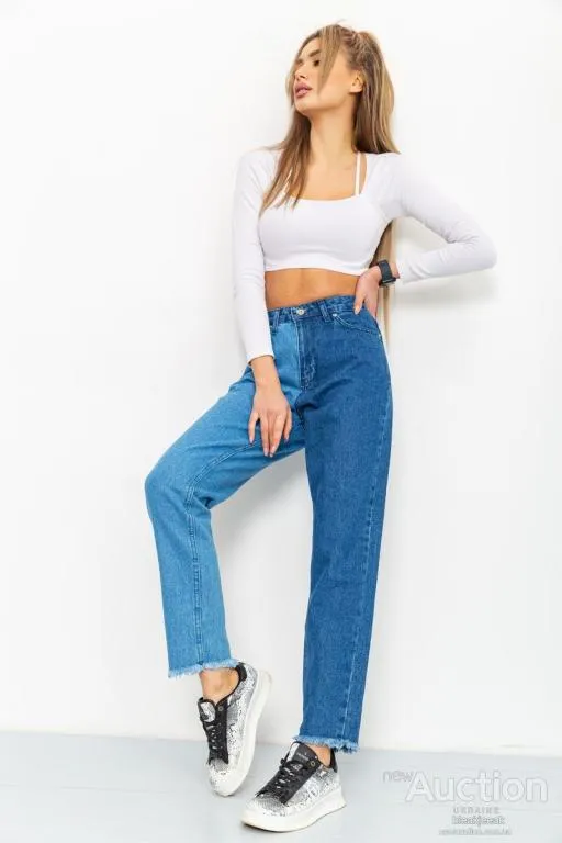 Купити Джинсы женские, цвет сине-голубой, 164R418