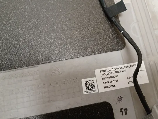 номер1057-26 кришка матриці AM2KH000C60 0PC76H для Dell Alienware M15 R2 Кришка дисплея Тильна кришка Корпус матриці Верхня кришка matrix cover Top Case LCD Cover Rear Lid Back Cover Housing Cabinet оригінал Недорого