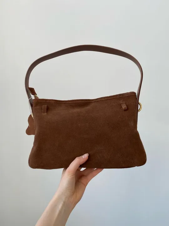 Сумка жіноча Miu Miu Aventure Nappa Leather Bag Brown Suede З аукціону