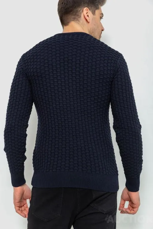 Свитер мужской, цвет темно-синий, 214R06260-2 Продаж