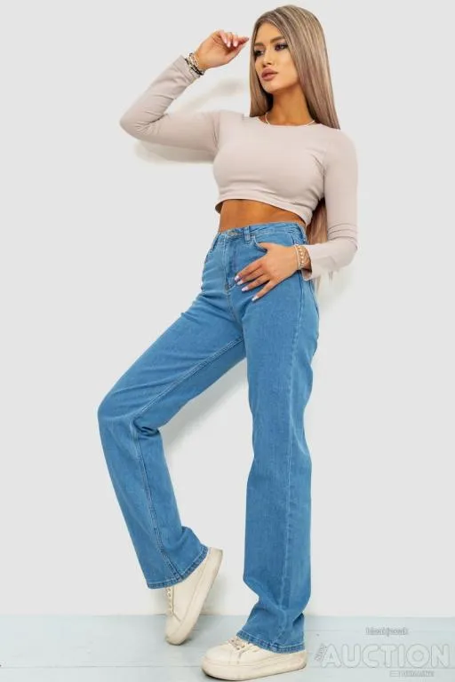 Купити Джинсы женские, цвет голубой, 244R410-2022