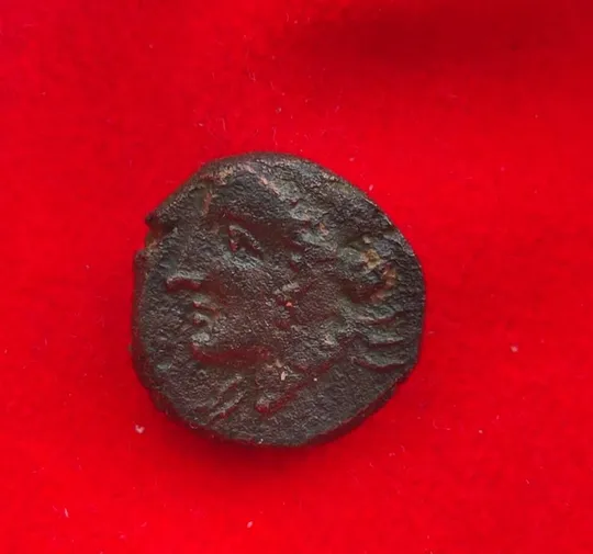 Монета Ольвии Лучник богиня Тихе, есть надпись, редкая 350 год до н.э. bn772. Ціна