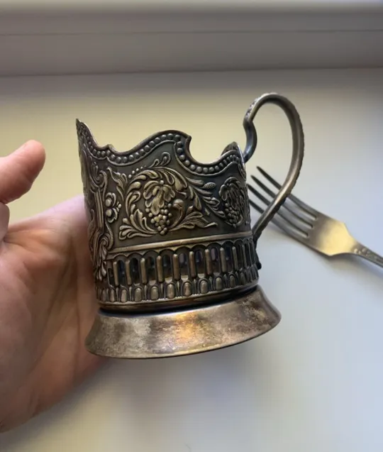 Купити Подстаканник 'Миру мир!' ☝️(СССР,люкс!)