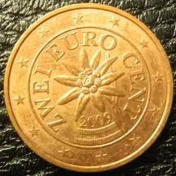 2 євроцента 2009 Австрія Ціна