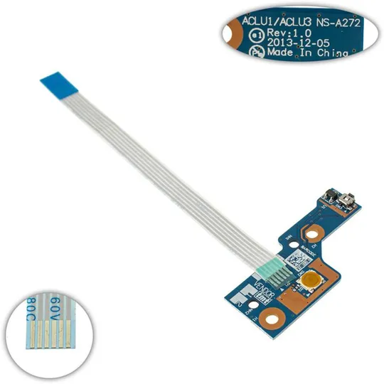 Плата с кнопкой включения для ноутбука LENOVO (G40-30 G40-45 G40-70M Z40-70), (NS-A272) Ціна
