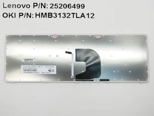 Купити Клавиатура для LENOVO Z500 ( RU Black, с подсветкой, Серебристая рамка ). Оригинал