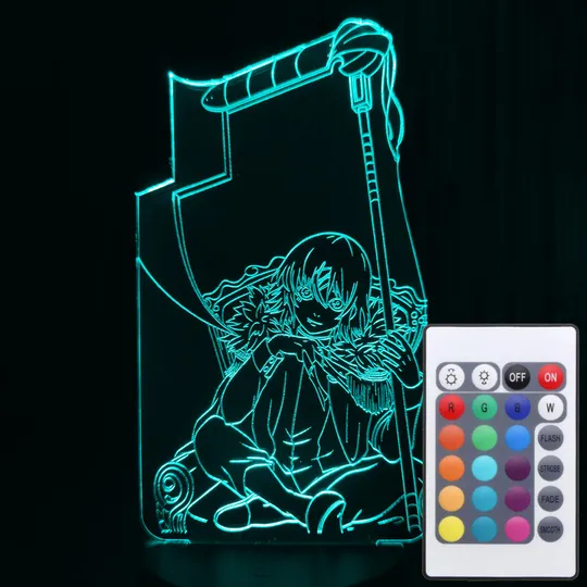 Акриловий світильник-нічник з пультом 16 кольорів Джузо Сузуя tty-n001407 Ціна