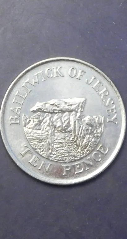 10 пенсів 2007 Джерсі рідкісна Ціна