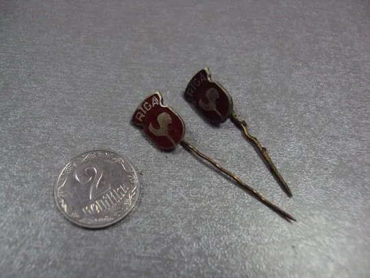 знак герб рига петух лот 2 шт №3833 Ціна