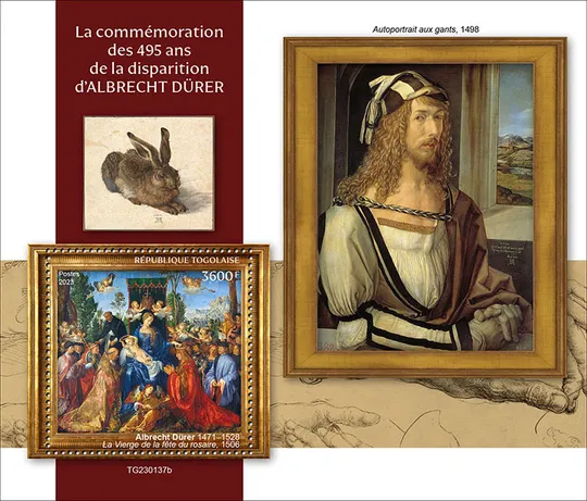 Купити Того-Живопись Дюрер-2023. Чистый полный красивый комплект-Блок+М/Лист.MNH.
