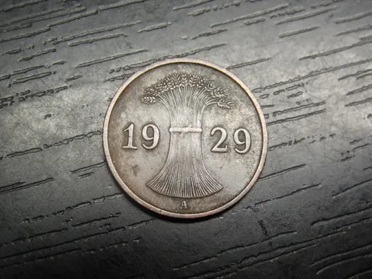 1 рейхспфеніг Німеччина 1929 A Ціна