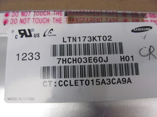 МР12-3 матриця LTN173KT02 17.3&quot;  WXGA++  LVDS 40 pin TN a-Si TFT-LCD, LCM Де купити