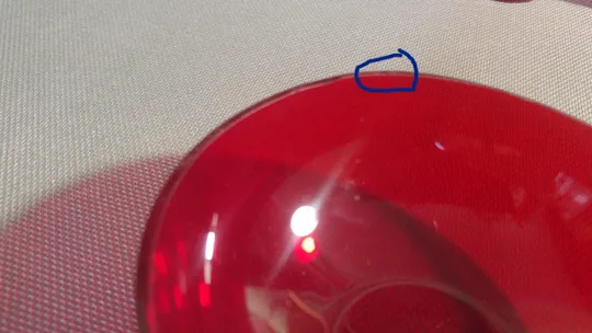 Набір піалка креманка салатниця цукерниця та стопки 4шт червоне фарбоване скло Німеччина Вживане Інтернет-аукціон