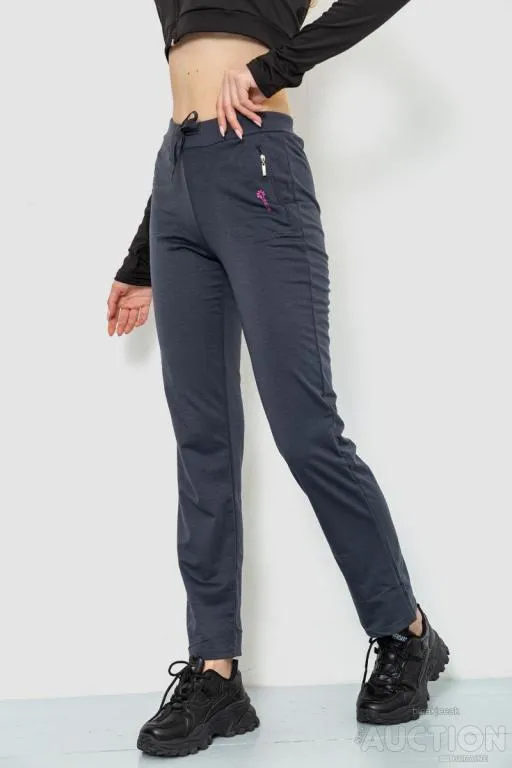 Спорт штаны женские, цвет серый, 244R514 З аукціону