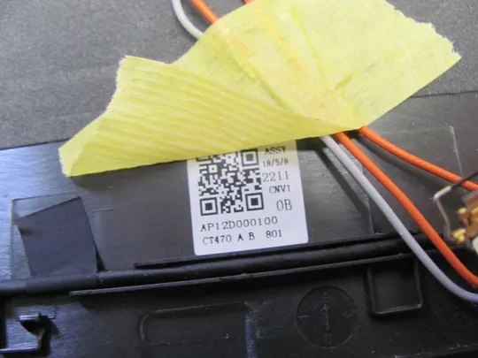 номер1035-9 кришка матриці AP12D000100 з кріпленням + шлейф DC02C009H10 для Lenovo Thinkpad T470 Кришка дисплея Тильна кришка Корпус матриці Верхня кришка matrix cover Top Case LCD Cover Rear Lid Back Cover Housing Cabinet оригінал в Україні