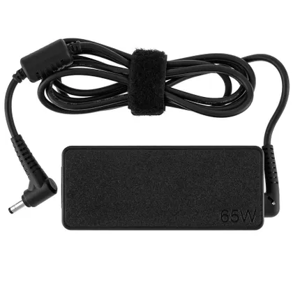 фото, Оригінальний блок живлення для ноутбука LENOVO 20V, 3.25A, 65W, 4.0*1.7mm, Black, RECTANGULAR