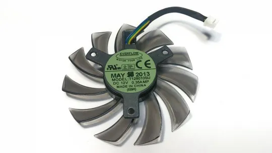 Купити Вентилятор EverFlow 77мм T128010SM 4-pin (PLD08010S12H) для відеокарт Gigabyte Windforce GeForce GTX