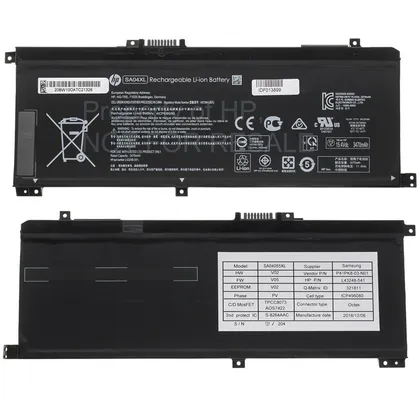 фото, Оригінальна батарея для ноутбука HP SA04XL (Envy x360 15-DS, 15-DR) 15.2V 3470mAh 55.67Wh Black (HSTNN-OB1F)