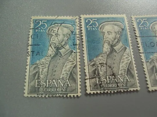 марки Испания 1967 личности врач Андрес Лагуна лот 3 шт гаш №3612 Продаж