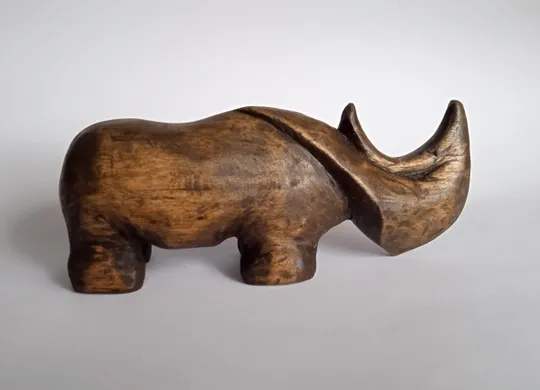 Статуетка Носоріг Rhinoceros дерево ручна робота різьба Продаж