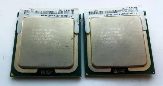 4х ядерный процессор Core™2 Quad Xeon X5365 (аналог Quad Q9650) 3.00GHz/8M/1333MHz LGA771 150 Вживане Ціна