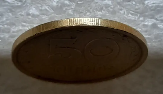 (1849да) 50 копійок 1992 1АБм поворот (порушення соосності) (50 копеек 1992 брак) Де купити