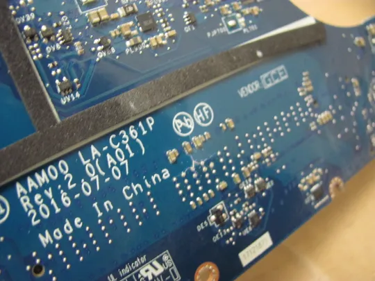 номер0944-10 материнська плата Mainboard Материнка Основна плата Системна плата Плата системи Laptop motherboard мамка ноутбучна плата AAM00 LA-C361P  SR2FU i7-6820HQ для  Dell Precision 5510, XPS 15 9550  оригінал в Україні