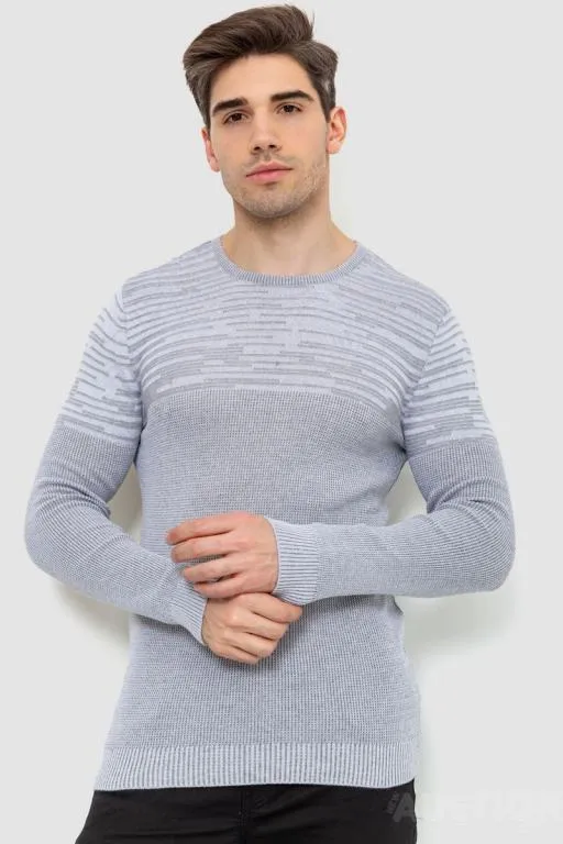 Свитер мужской, цвет серый, 214R3238 Ціна