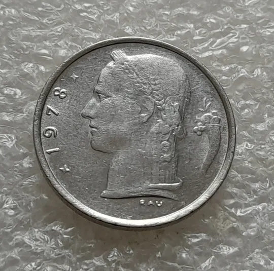 (5625) 1 франк 1978 Бельгія (Бельгия) легенда французькою &#039;BELGIQUE&#039; Ціна