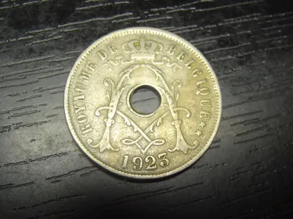 фото, 25 сантимів Бельгія 1923 Belgique