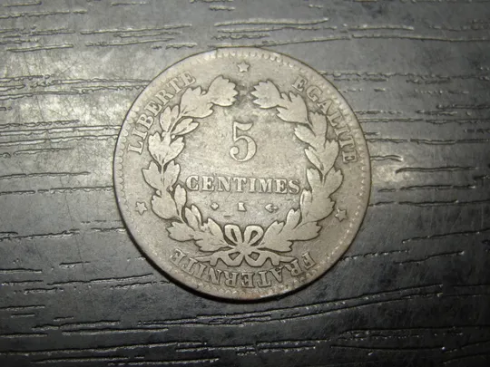 5 сантимів Франція 1876 K Ціна