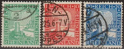 фото, 1925 - Німеччина - 1000 років Рейнланда Mi.372-74 _2,40 €
