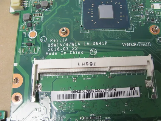 714-11 материнська плата B5W1A\B7W1A LA-D641P  SR2Z6 Celeron N3450 для Acer Aspire ES1-732 ES1-523 ES1-572 ES1-533 оригінал З аукціону