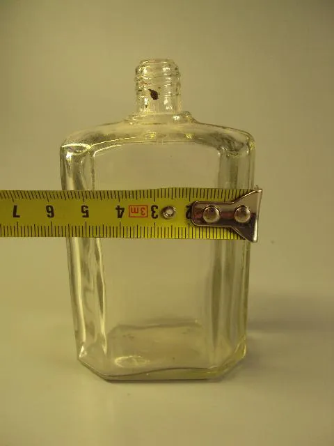 Бутылка флакон бутылочка одеколон стекло высота 10,2 см №11268 Продаж