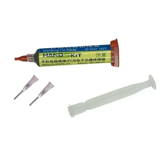 Паяльна паста свинцева HandsKit SP-6337, 183°C, 35гр Ціна