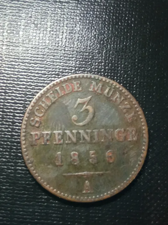 Німеччина 3 pfenninge 1856 А Ціна
