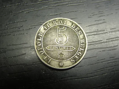 фото, 5 сантимів Бельгія 1894 Belges