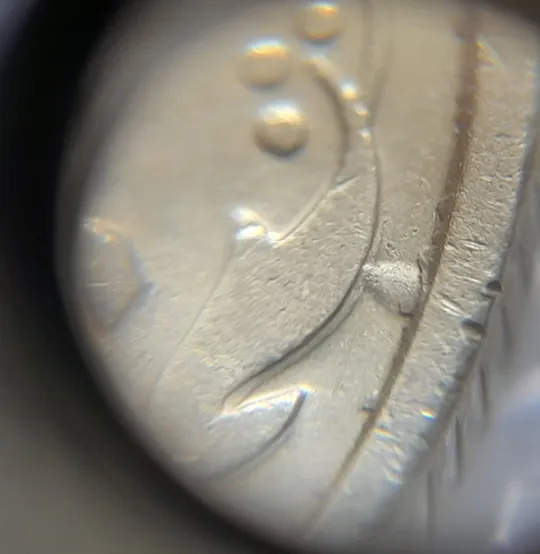 Купити (5047) 50 копійок 1992 1ААк зминання елементів зображення реверсу + "пухлина" (50 копеек 1992 брак)