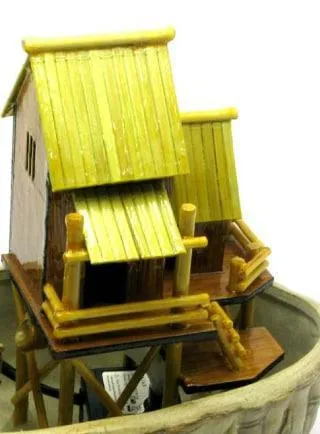 Декоративный фонтан для дома настольный 22.5х19х13 см насос с подстветкой Недорого