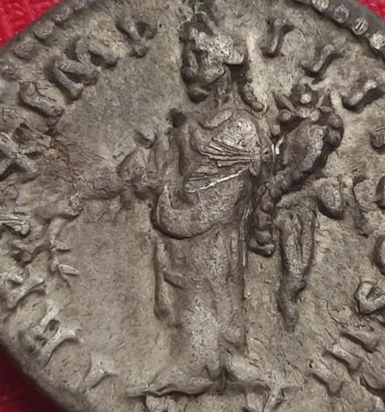 Монета Рима Богиня Мира с оливковой ветвью и рогом изобилия, Марк Аврелий, денарий, серебро psb48 Продаж