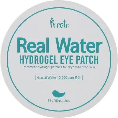 Патчи под глаза Prreti Real Water Hydrogel Eye Patch Гидрогелевые Увлажняющие 60 шт. (8809738321959 Ціна