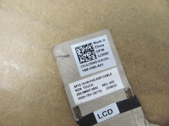 номер0863-21 шлейф 30pin  0J35M8 450.0M607.0002 для Dell Latitude 5520, 5521 Precision 3570, 3560 Шлейф дисплея Шлейф підключення дисплея Шнур для відеоекрана Шлейф екрана Laptop matrix cable оригінал Де купити