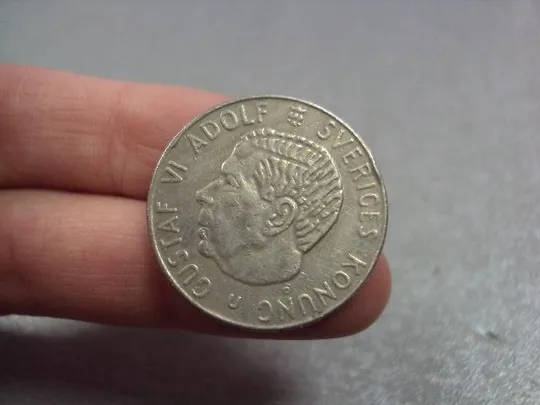 монета швеция 1 крона 1973 №8515 З аукціону