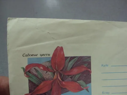 конверт ссср садовые цветы спрекелия 1988 панченко №5702 З аукціону