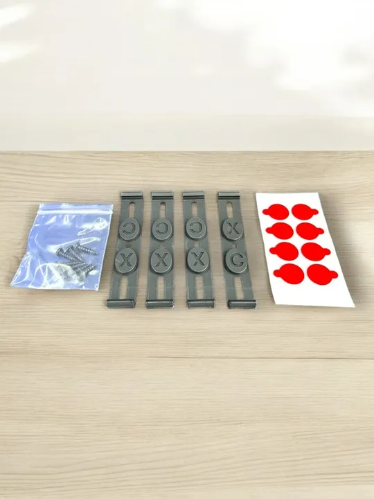 Купити Тримач номеру безрамочний чорний комплект (4шт)