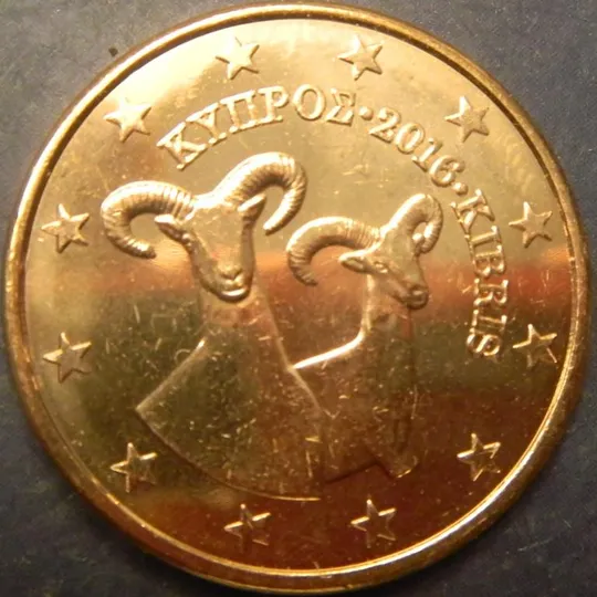 5 євроцентів 2016 Кіпр UNC рідкісна Ціна