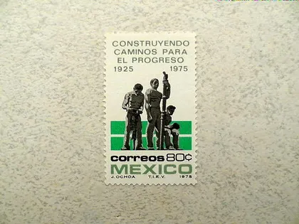 фото, Поштова марка Мексика 1975 рік **